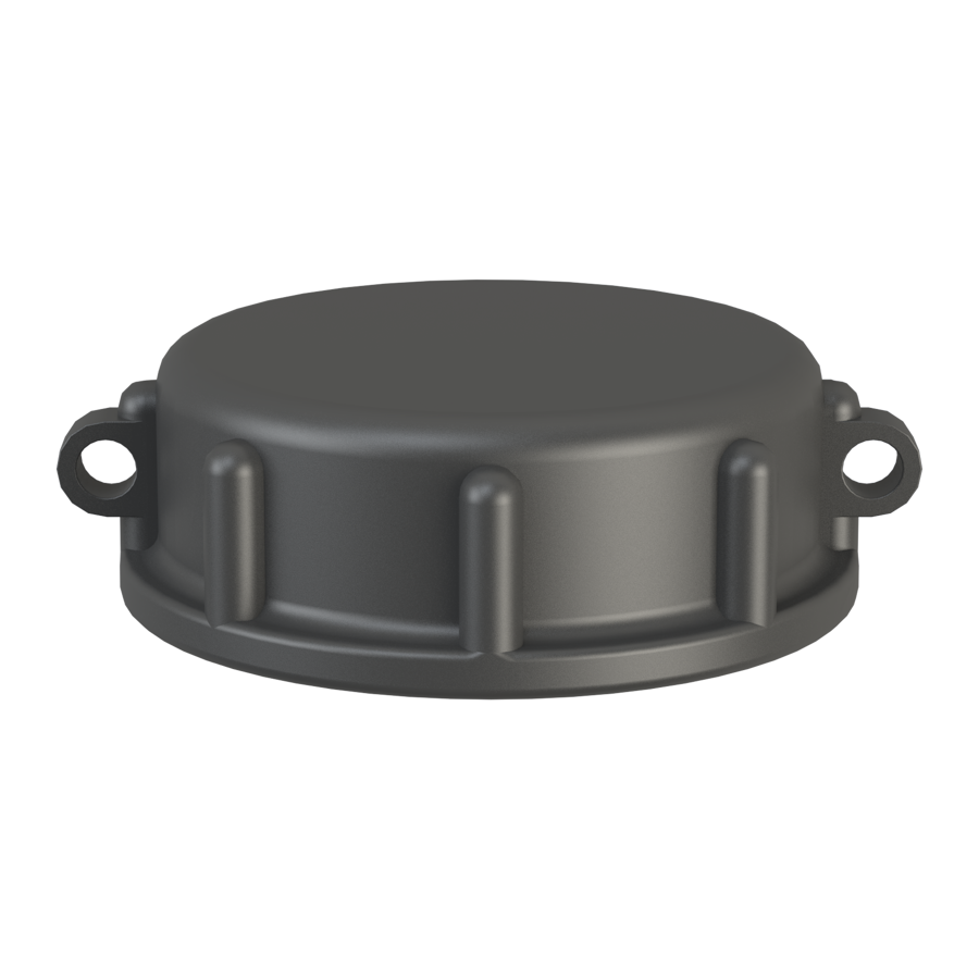 S60x6 female dust cap, black P/P