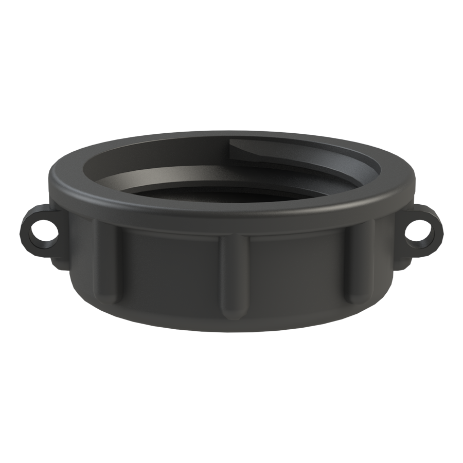 S60x6 female dust cap, black P/P