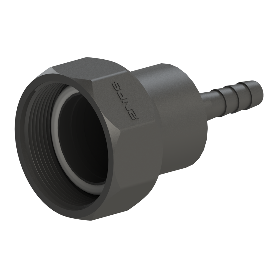 2'' NPS Female Easy-Seal X ⅝''(16mm) hose tail C/w seal G/P/P