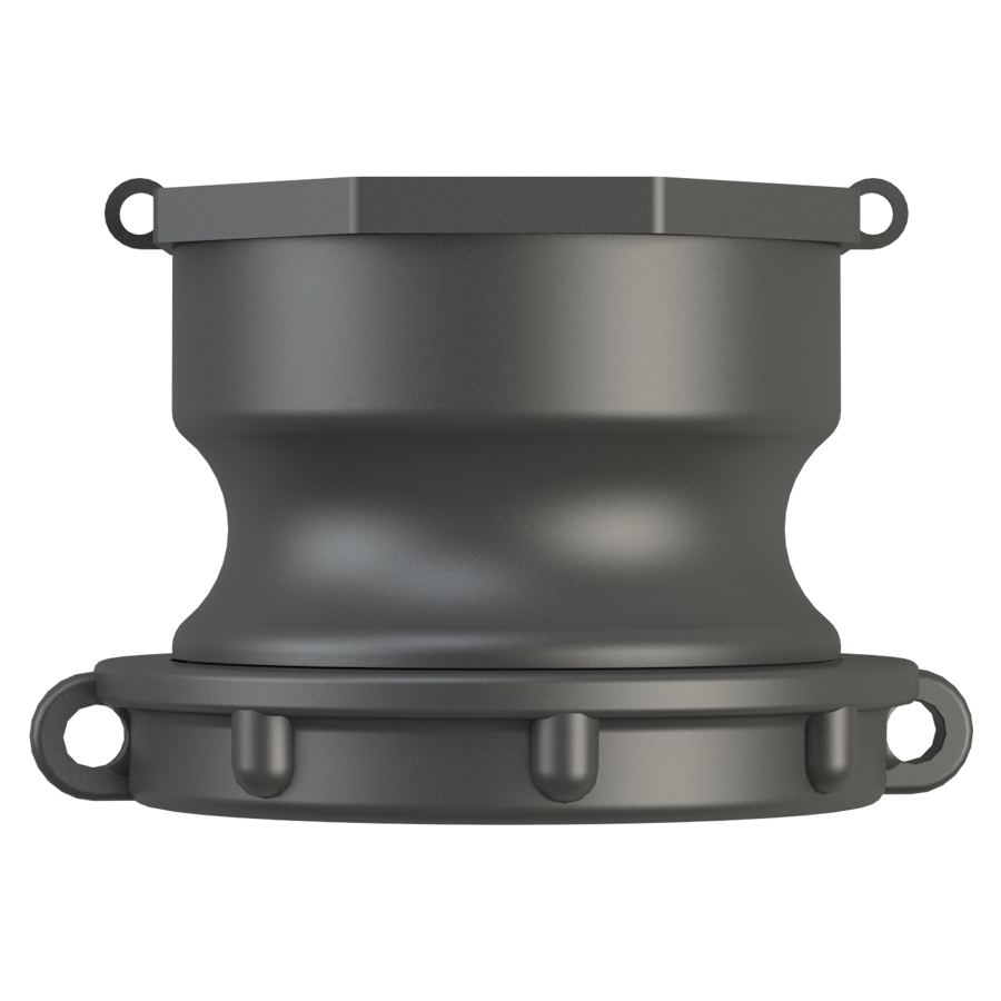 2’’ short Camlock male with 21B x S60X6 female, gasket, cap, foil