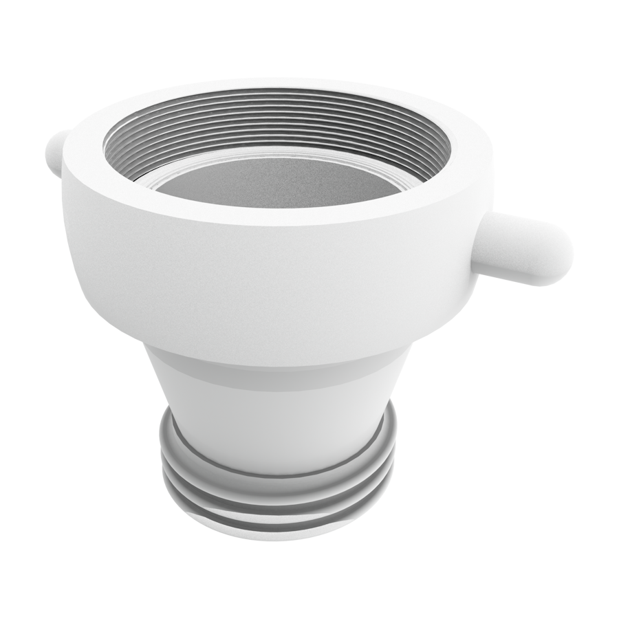 4'' BSP lugged female x 3'' URT male adapter P/P