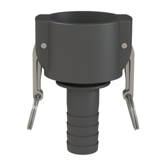 2" Part C. 2"Camlock coupler X 1¼" (32mm) hose tail G/P/P