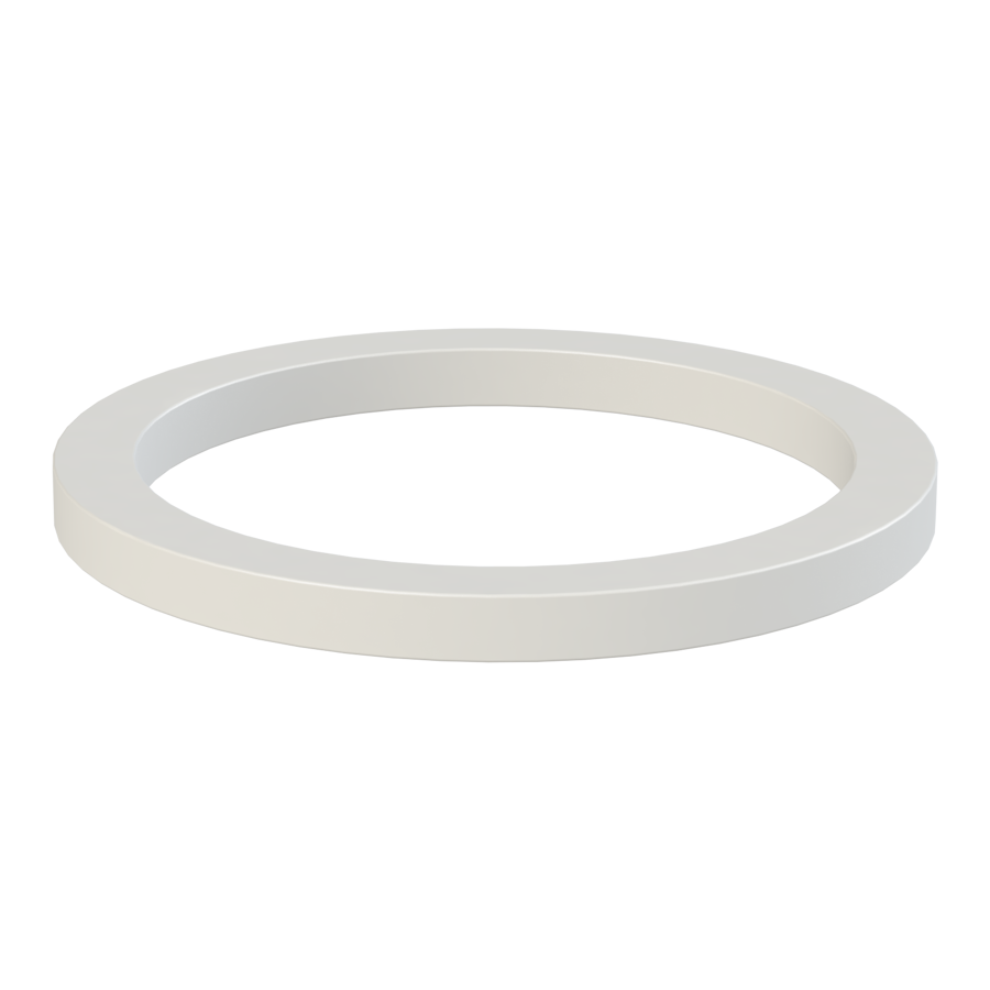 S60X6 (2'' BSP/NPS) Flat gasket, Olefin elastomer