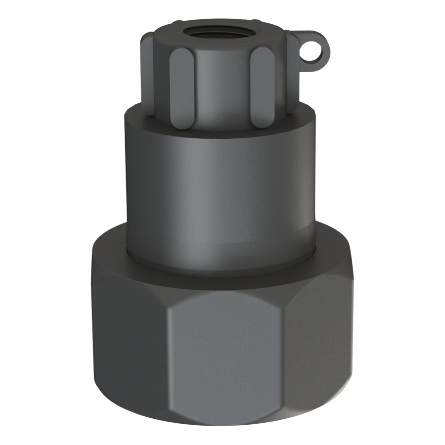 S60x6 Buttress Female x ½" BSP Female, C/W seal, G/P/P