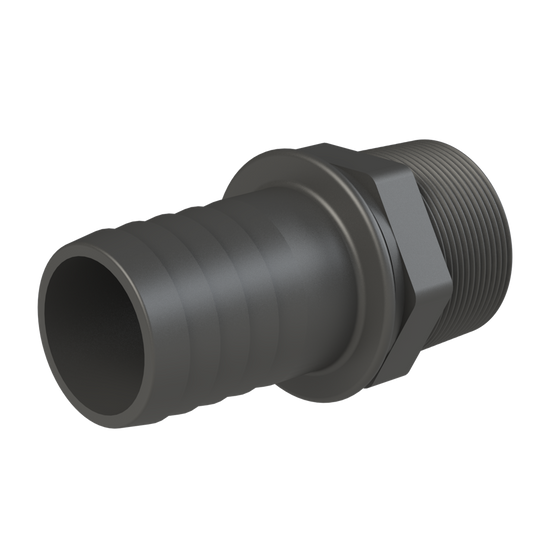 2'' BSPP hex. Male X 2''(50mm) hose tail G/P/P