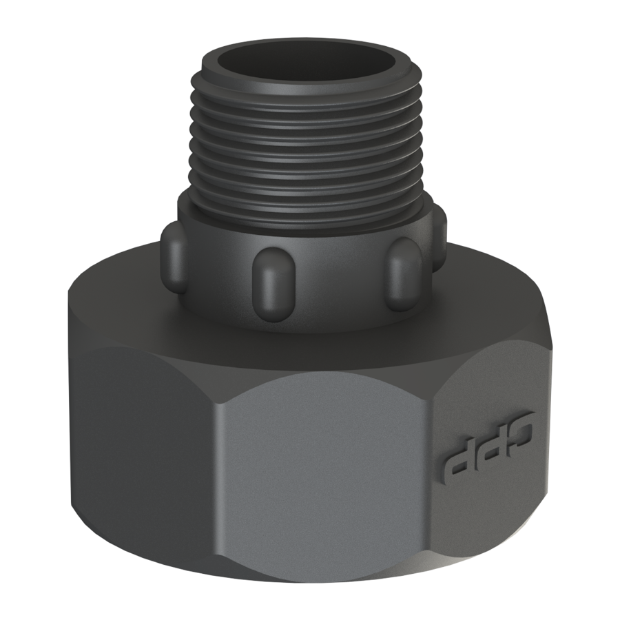 1'' NPT male X 2'' NPS female Easy-Seal