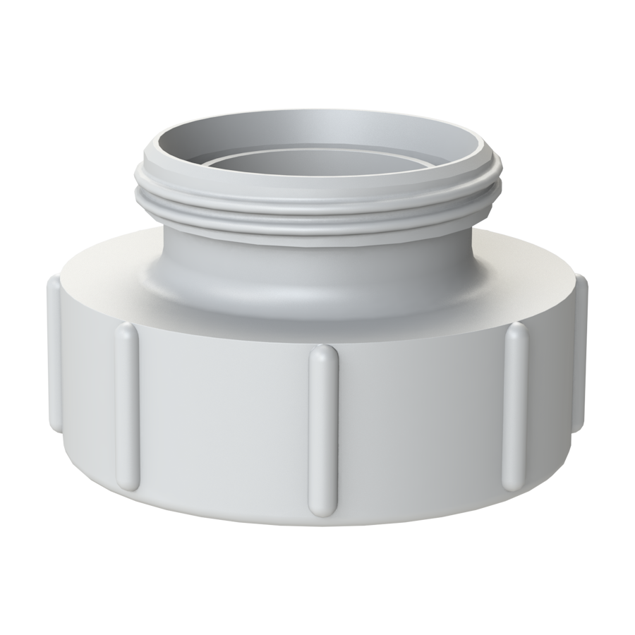 RD78 (DIN 11851) male x S100 x 8 female buttress G/P/P , nat.