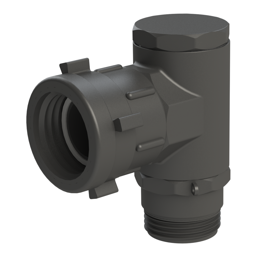 S60x6 female swivel x 90° elbow with S60X6 male