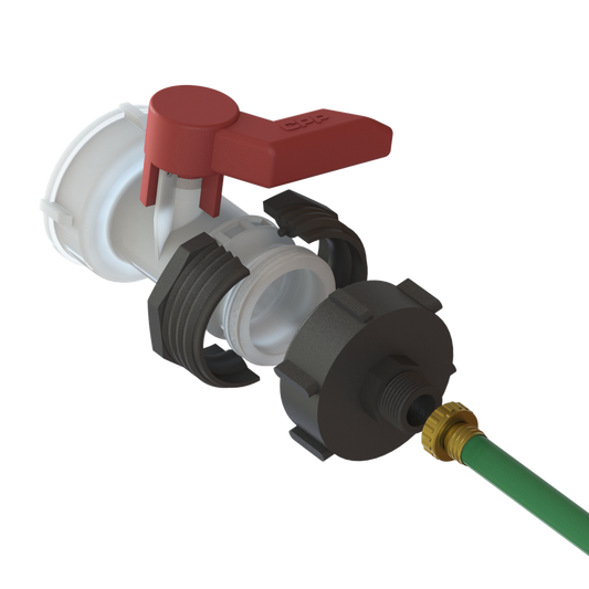 ¾'' - 11.5NHR male USA garden hose thread 2'' Camlock convertor shells C/W seal, G/P/P