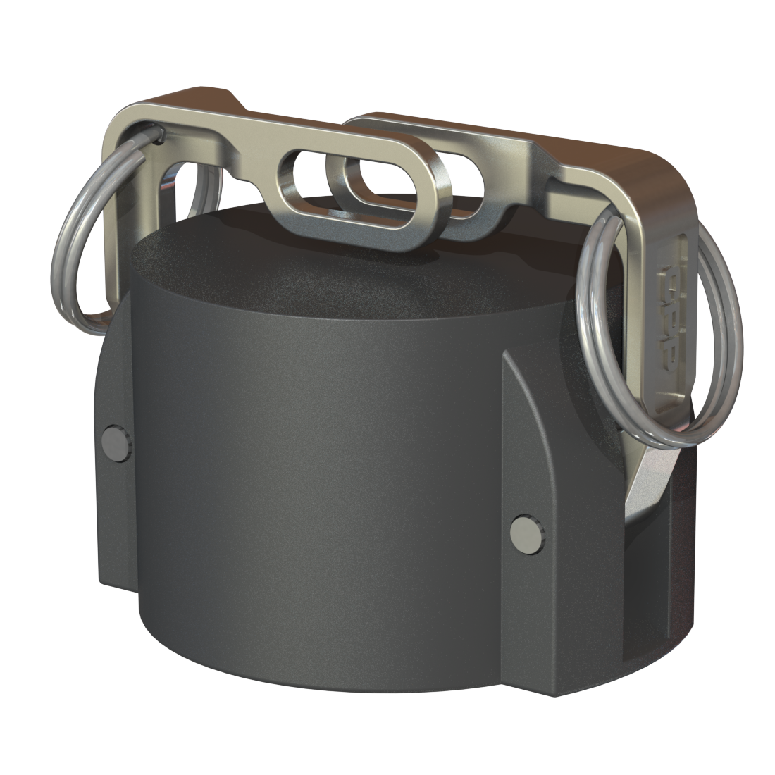 2” Part “DCL”, 2” Camlock coupler x lockable dust cap, G/P/P