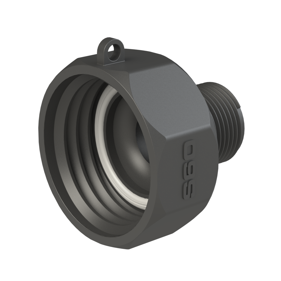 1'' BSP hex male adapter X S60X6 female buttress C/W seal G/P/P