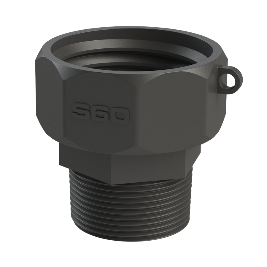 1½'' BSP male X S60x6 female G/P/P