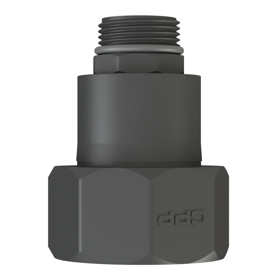 1'' Short BSP Hex Male x S60x6 Buttress Female,c/w o-ring