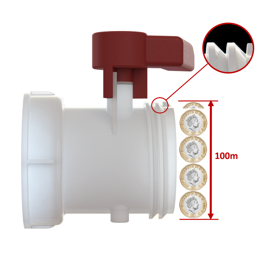 S60X6 male buttress x S100X8 female buttress, C/W seal,