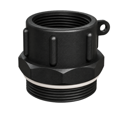 CPP® BCS G2 × 11.5 (2″ BSP/NPS) Drum Thread × 1½″ NPT Female in black glass-filled polypropylene – product view 2
