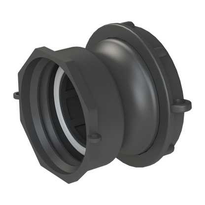 2’’ short Camlock male with 21B x S60X6 female, gasket, cap, foil