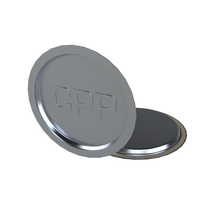 CPP 2″ Foil Heat Seals, 57.5 × 47.8mm, PP Backing