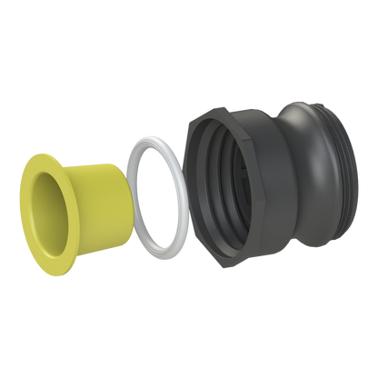 2’’ short Camlock male with 20B X S60X6 female, gasket, plug
