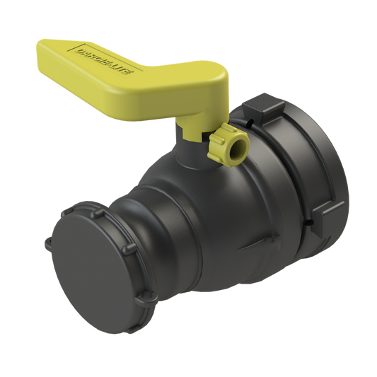 2'' `DARCIE-LITE` IBC ball valve, S75X6 Female x Camlock adapter