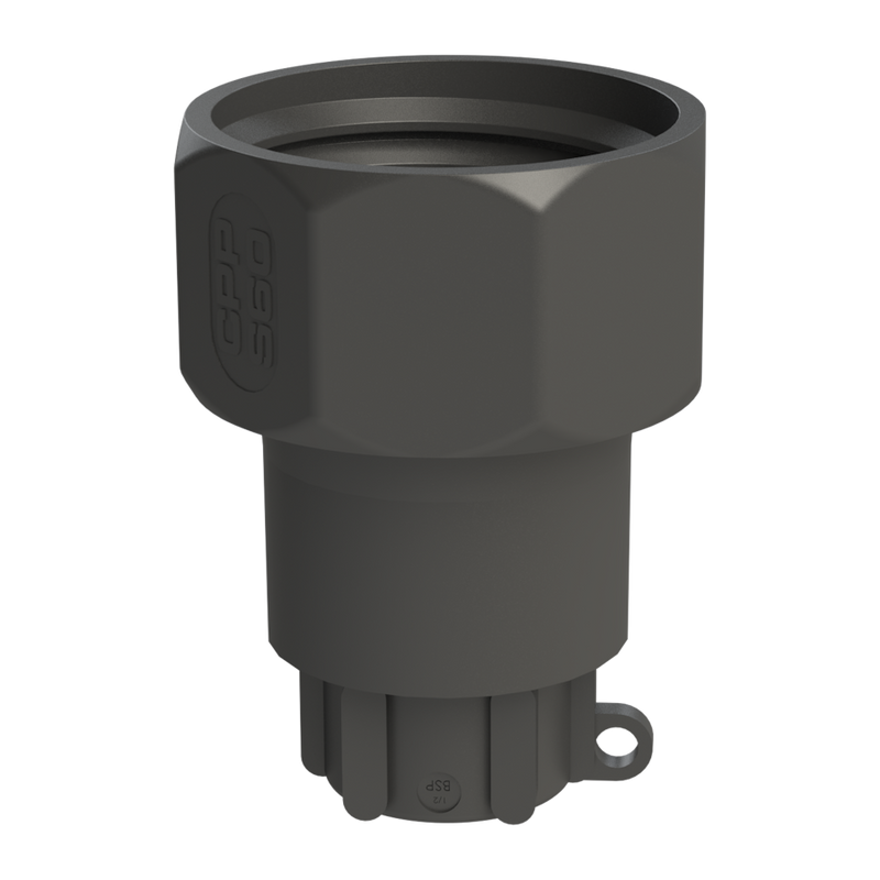 S60X6 Female × ½″ BSPP Female - GF Polypropylene - CPP®