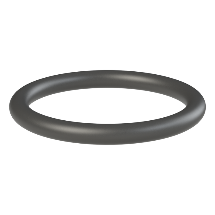 Black replacement O-ring for S60X6 and NPS IBC adaptors, angled view