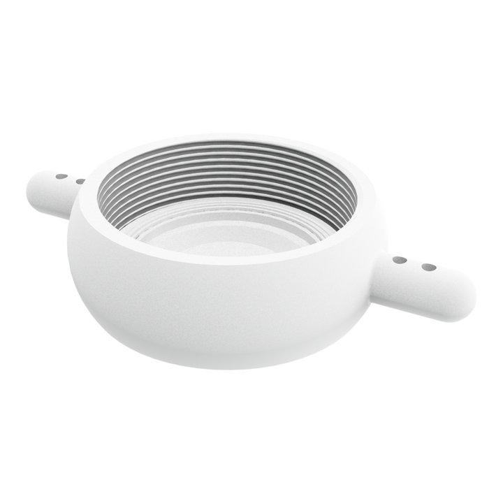 CPP® 2½ inch BSPP lugged female dust cap in natural polypropylene