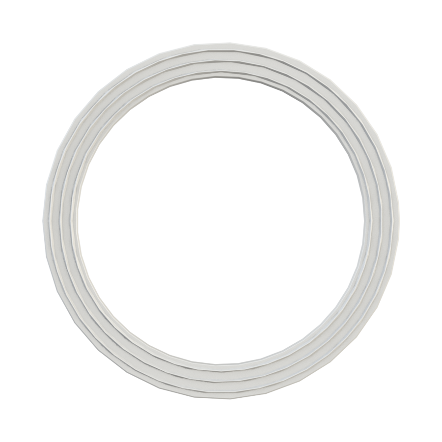 S75X6 ribbed gasket, Olefin elastomer