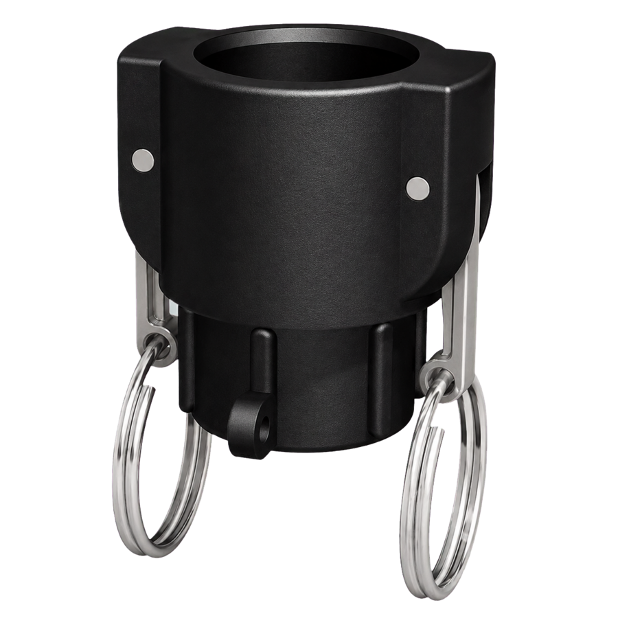 ¾″ Female Camlock × ½″ BSPP Female (Type D) - GF Polypropylene - CPP®