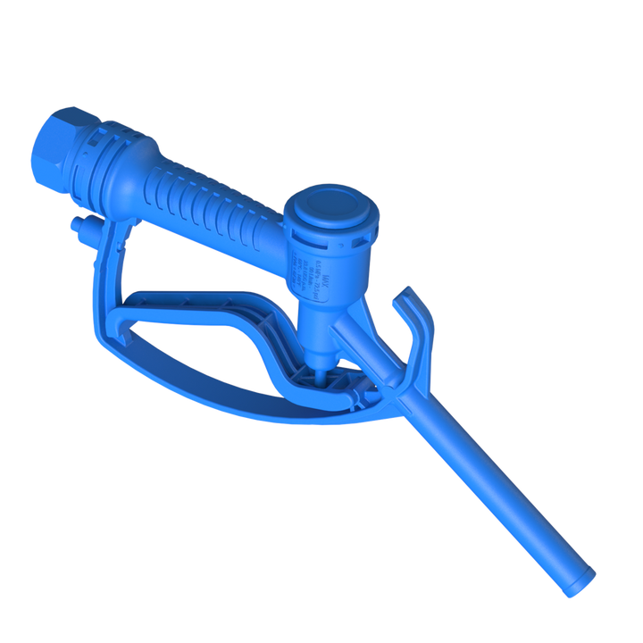 CPP® ¾″ (19 mm) AdBlue / DEF Trigger Nozzle × 1″ BSPP Female - Blue PA6 - Viton