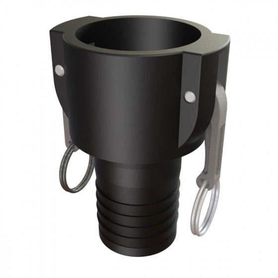 2″ Female Camlock Swivel × 2″ (50mm) Hose Tail (Type SC) - GF Polypropylene - CPP®