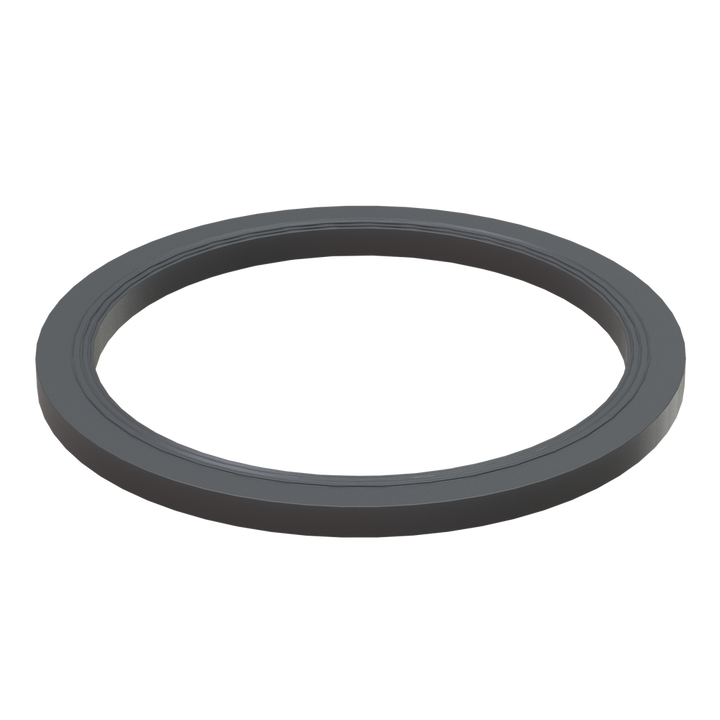 CPP® 4 inch ribbed Camlock gasket in black PP olefin elastomer