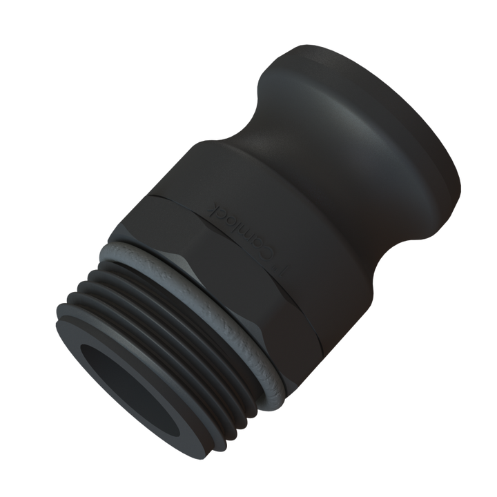 1'' Part 'FS' 1'' Camlock x 1'' BSP Short Male C/W O-Ring G/P/P