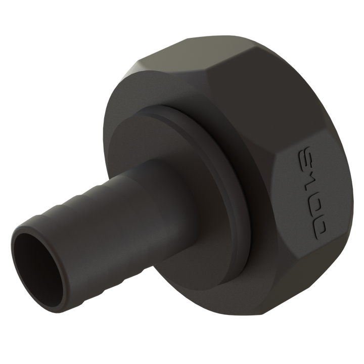 CPP S100X8 Female Swivel × 1½″ (38mm) Hose Tail