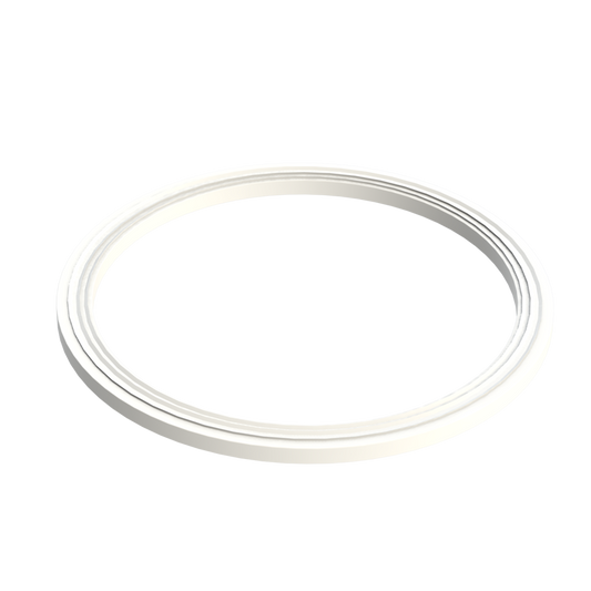 4'' Lugged Gasket Ribbed White PP